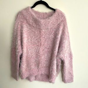 Pink Fuzzy Express Sweater
